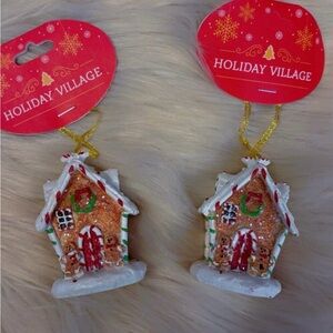 Christmas gingerbread house ornaments new